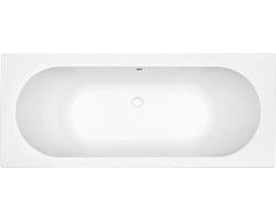 Bally Portus Rechthoek Inbouw Duo Ligbad 170x70x43cm Acryl Badkuip Glans Wit