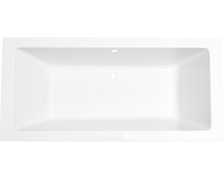 Bally Santino Rechthoek Inbouw Duo Ligbad 180x80x49cm Acryl Badkuip Glans Wit