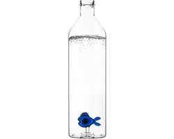 Balvi Blue Fish Waterfles - Borosilicaatglas - 1,2 l