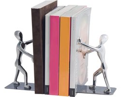 Balvi boekensteun Shadow Chroom Zink set van 2