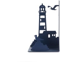 Balvi Boekensteun Vuurtoren Blauw Metaal