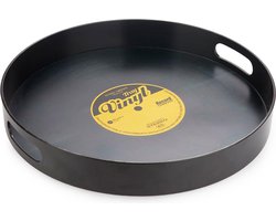 Balvi dienblad Vinyl zwart kunststof