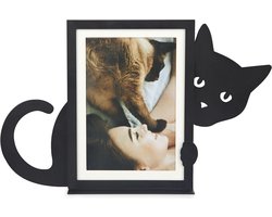 Balvi Fotolijst Fotokader Verborgen Kat 10x15 Zwart Metaal Verticaal