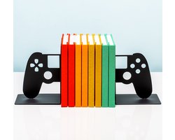 Balvi Joypad Boekensteun – Metaal – Zwart