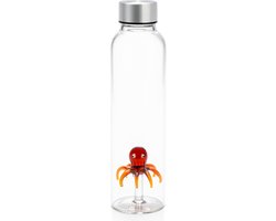 Balvi Karaf Octopus 0,5 Liter 23 X 6,5 Cm Glas Transparant/bruin