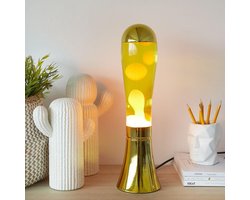 Balvi - Lavalamp - Magma oranje Lava - Goud - lavalampen