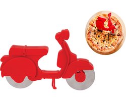 Balvi Scooter Pizzasnijder - Kunststof met Metaal - Rood