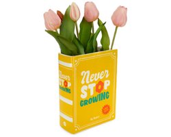 Balvi vaas Book keramiek geel