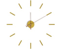 Balvi Wandklok 100 Cm Hout Geel