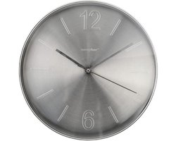 Balvi Wandklok Oslo 29,5 Cm Aluminium Zilver