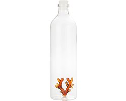 Balvi Waterfles Karaf Koraal Amberkleurig 1.2L Glas