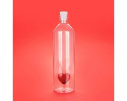 Balvi Waterfles Love Hart Rood 1.2L
