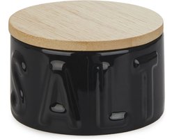 Balvi zoutpot zwart met deksel