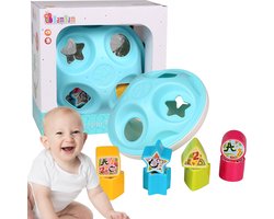 Bam Bam - Educatief Speelgoed - Vormenstoof met 8 vormen - vanaf 6 maanden