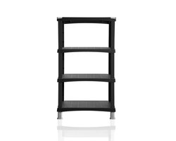 Bama Futuro Opbergsysteem 4 Planken 80x40x137 cm Zwart