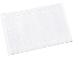 Bamatex Home Textiles - Collectie Emotion - Badmat – 50 x 80 cm - WIT - 2 stuks - Egeïsche gekamde katoen- 1000 g/m2