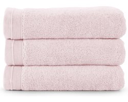 Bamatex Home Textiles - Collectie Emotion - Handdoek - 50*100 cm – SOFT PINK - set van 3 stuks - Egeïsche gekamde katoen- 540 g/m2