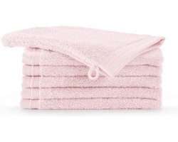 Bamatex Home Textiles - Collectie Emotion - Washandje - SOFT PINK - set van 12 stuks - Egeïsche gekamde katoen - 540 g/m2