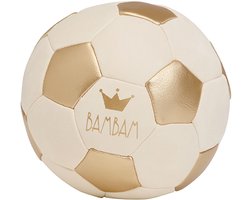BAMBAM Baby voetbal wit met goud
