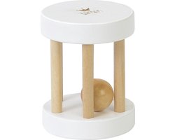 BamBam Houten Rammelaar - Wit - Baby cadeau