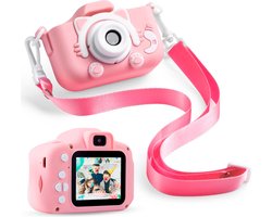 Bambini Kindercamera - Digitale Kindercamera - Kinder camera - Digitale camera - Fototoestel voor kinderen - 1080P HD - Roze