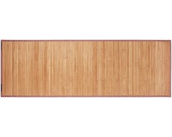 bamboe badmat - 61 x 182 cm - antislip - natuur