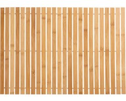 Bamboe badmat met latjes | Bamboe mat naturel 60 x 40 cm
