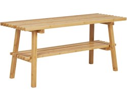 Bamboe Bank – Natuurlijk Hout | 70 cm | boho, Scandinavisch