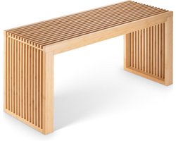 Bamboe Bankje - Hal Bankje Hout - Zitplek Creëren - Duurzaam Bamboe Materiaal - 90 x 33 x 43 cm