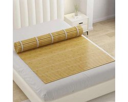 Bamboe Bed Bodem - Oprolbare Matras Ondersteuning - Betere Slaap - Natuurlijk Ademend Materiaal - 11 x 12 m - Natuurlijk