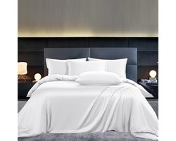 Bamboe Beddengoed - Dekbed Set - Comfortabel Slapen - Temperatuurregulerend Materiaal - 200x200 cm - Wit