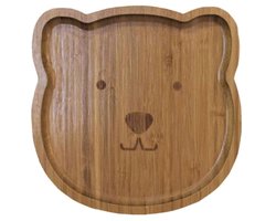 Bamboe bord - beer - 20 cm