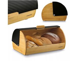 Bamboe Broodtrommel Konigoffer Nero 39cm - Groot en Stijlvol