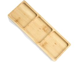 Bamboe Dienblad - Houten Schotel - Decoratie en Opslag - Natuurlijk Materiaal - Niet Gespecificeerd - Geel
