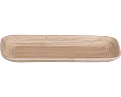 Bamboe Dienblad - Plantenonderzetter - Planten Presenteren - Natuurlijk Materiaal - 30 cm Breed - Bruin