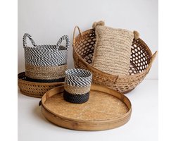 Bamboe dienblad rond natural