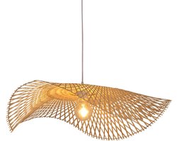 Bamboe Hanglamp, Handgemaakt, Naturel, ⌀54 cm