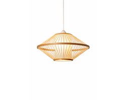Bamboe Hanglamp Ø40 cm – Japandi – Boho – Licht Naturel – Handgemaakt – E27 – Sfeerverlichting Woonkamer / Eettafel