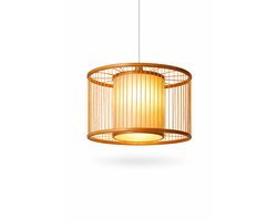 Bamboe Hanglamp – Ø40 cm – Japandi – Licht naturel – Handgemaakt – XL – E27