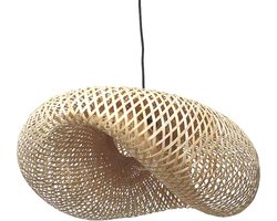 Bamboe hanglamp Sanso - ronde bamboe hanglamp - 4Shine