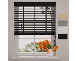 Bamboe Jaloezieën Binnen - Houten Gordijnen Raambekleding - Licht en Privacy Regelen - 50 mm Houten Lamellen