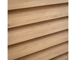 Bamboe Jaloezieën - Houten Gordijnen Raambekleding - Privacy Creëren - Natuurlijke Bamboe Structuur - 150 x 250 cm - Natuurlijk