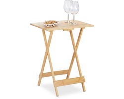 bamboe klaptafel - inklapbaar - 63,5 x 48 x 38 cm - woonkamer - balkon