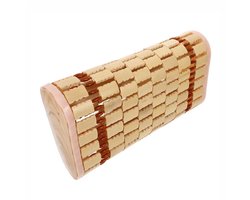 Bamboe Kussen - Stevig Nekkussen - Hout - Hard - Natuur - Sauna