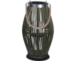 Bamboe lantaarn 21 x 38 cm - Groen