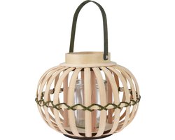 Bamboe - lantaarn -kaarsenstandaard - lantaarn windlicht - woondecoratie - tuin