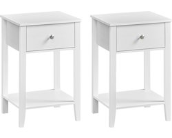 Bamboe nachtkastje – Met wolkwitte lades – Modern – Hoogwaardige Kwaliteit
