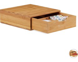Bamboe organizer - ladekastje - bureau organizer - opbergkastje - hout 1