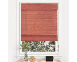 Bamboe Rolgordijn 100 x 160 cm - Bescherming tegen Inkijk met Veiligheidsclip