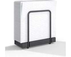 Bamboe Servettenhouder - Multifunctioneel Keukenaccessoire voor Servetten, Papieren en Post | Stevig Design met Anti-Slip Onderkant voor op Tafel, Bureau of in de RV